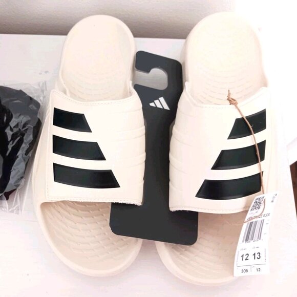 adidas Other - Adidas  Mens Light Blaze Slides or Sandals Size 12 Tan -New With Tags + Socks